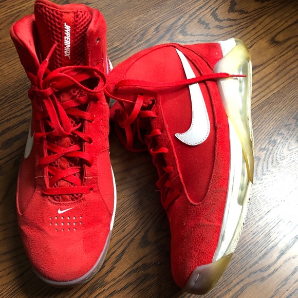 mens red nike high tops